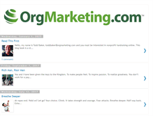 Tablet Screenshot of orgmarketing.com